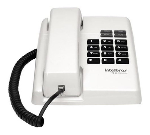 Telefone Premium Com Fio Branco Intelbras