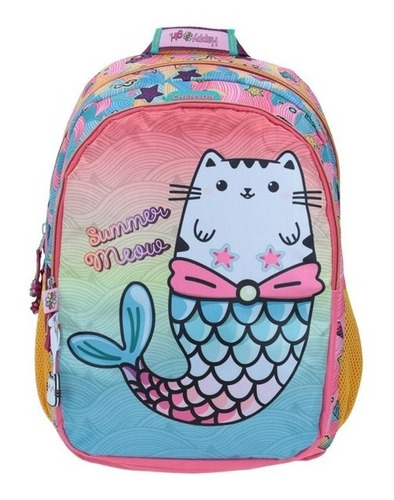 Mochila Happy Girl Gatosirena Primaria Backpack Vs968