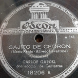 Pasta Carlos Gardel 18206 Odeon C206