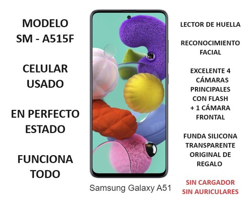 Celular Samsung A51 Liberado Usado - Excelente Estado!