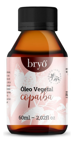 Óleo Vegetal Andiroba Hidratante Natural 100% Puro 60ml Bryo