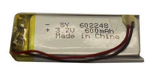 Bateria Recargable Litio Polímero 602248 3,7 V  600 Mah