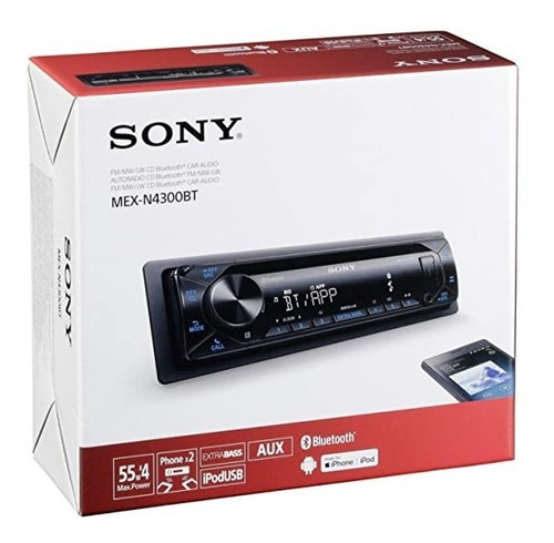 Toca Cd Sony Xplod Mex-n4300bt Bluetooth Usb Aux. 55w X 4