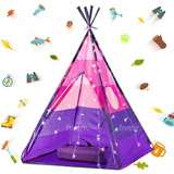 Tienda De Campaña Tipi Para Niños Con Luces De Estrellas