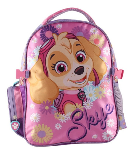 Mochila Y Lonchera Paw Patrol Skye - Intek Color Rosa Diseño De La Tela Liso