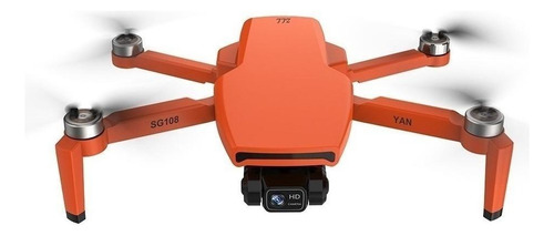 Drone Zll Sg108 Con Cámara 4k Naranja 5ghz 1 Batería