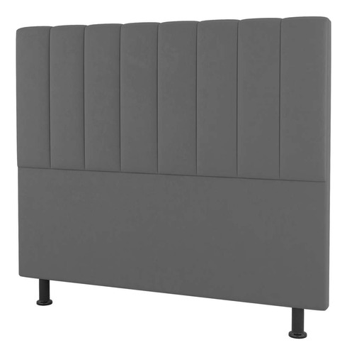 Cabeceira Estofada Cama Box King Carla 1,95cm Linho C/frame