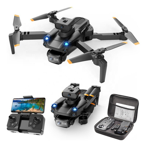 Mini Drone Csj Toysky E99 Max E99 Max Con Dual Cámara Hd Negro 2.4ghz 1 Batería