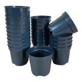 1000 Mini Vasos Plástico N6 Preto Suculentas Cactos Enfeites
