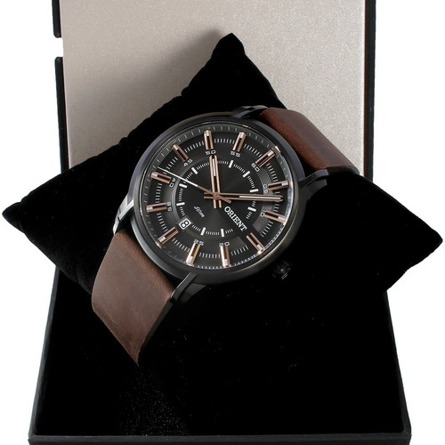 Relógio Orient Masculino Mpsc1006 G1nx Preto Rose Couro 
