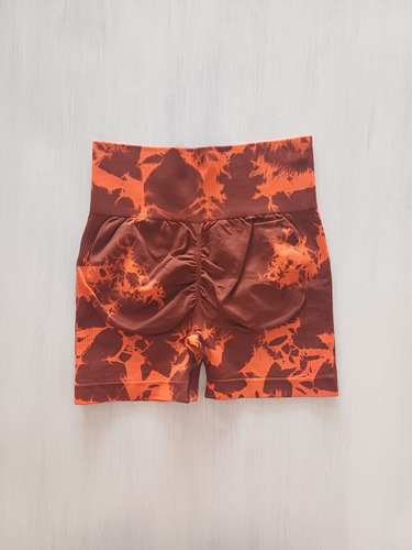 Calza Short Sin Costura Con Frunce Push Up Batik Importada