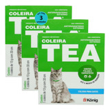 Combo 3x Coleira Antipulgas E Carrapatos Konig Tea 327 Gatos