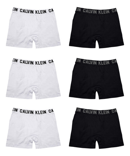 Kit 6 Cuecas Calvin Klein Microfibra Trunk Seamless