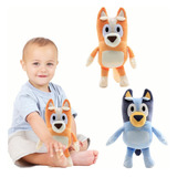 2 Piezas Bluey Familia Bluey Bingo Papá Mamá Muñeco Peluche