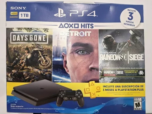 Sony Playstation 4 Slim 1tb Standard+ 1 Joystick+ 4 Juegos