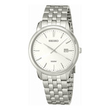 Reloj Seiko Caballero Sur257p1 Acero Con Caratula Blanca