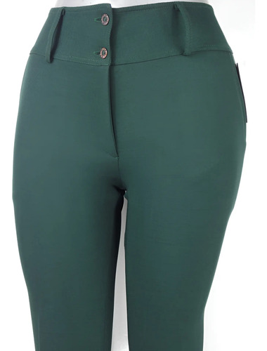 Pantalón De Vestir Dama Enfermera Uniforme Tela Verde Imss  | Envío gratis