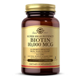 Biotina 10,000mcg (120 Capsulas Veganas) Solgar Hecho En Usa