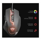 Mouse Gamer Trust T21726 Gxt 164 Sikanda Mmo 5000dpi Rgb