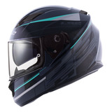 Capacete Ls2 Ff320 Stream Ixel Preto Cinza Com Viseira Solar