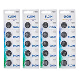 20pcs Bateria Moeda Cr2032 3v Pilha Elgin Cartela Blister