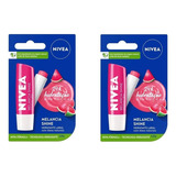 Kit 02 Hidratante Labial Melancia Shine 4,8g - Nivea