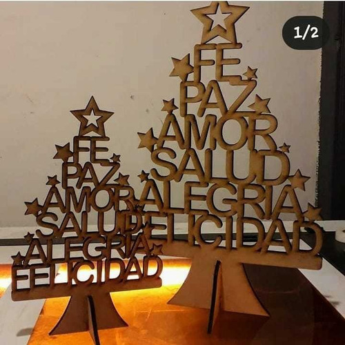 Combo De Árbol De Navidad, Pesebre Y Corona Puerta De Fibrof