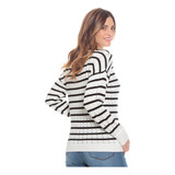 Sweater Wados Manga Larga Listado Escote Redondo