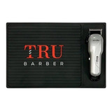 Tru Barber Organizer Mat Alfombra Barbero Negro Y Rojo Chica