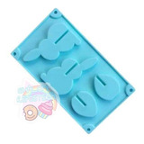 *molde Silicon Conejo Huevo Armables 3d Pascua Fondant Jabon