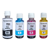 Tinta Dye Compatible Con Hp Gt 53 Gt52 Negro Y Colores