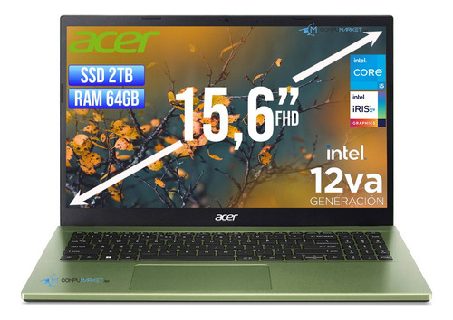 Portatil Acer Intel Core I5 1235u Disco Ssd 2tb Ram 64gb