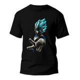 Polera Vegeta Dios Dragon Ball 100% Algodon 2