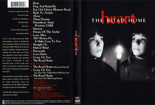 Dvd    Heart    The Road Home    Hecho En Europa