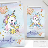 Bolsitas Golosineras Personalizadas Unicornio Modelo 2