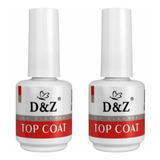 Kit 2 Top Coat Selante D&z Extra Brilho Unha Gel Porcelana