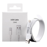 Cable Cargador 2 Metros Para iPhone 8 8plus 7plus 7 X 11 Xr 