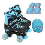 Patin 4 Ruedas Street Runner Con Protecciones Infantil