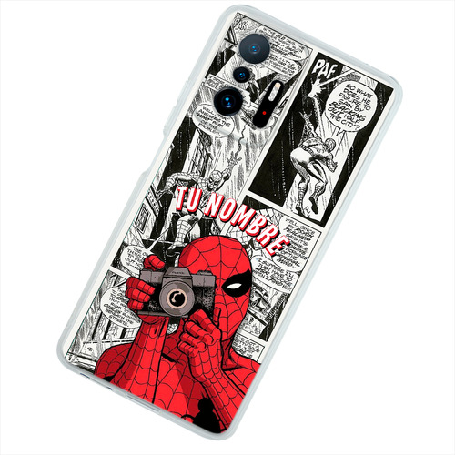 Funda Para Xiaomi Spiderman Fotógrafo Personalizada Nombre