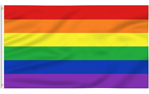 Bandera Gay Pride Lgbt Homo 1.5m X 90cm Resistente Lavable