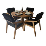 Comedor Redondo Santy 4 Personas (4 Sillas)