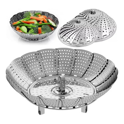 2pzs Cesta De Vapor Plegable De Acero Inoxidable | MercadoLibre