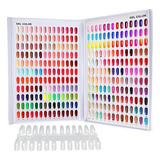 308 Tabla De Colores De Uñas, Libro De Esmalte De Gel Uv, T