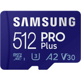 Samsung Pro Plus 512gb 4k U3 A2 V30 180mb/s + Adaptador Sd