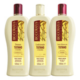 Kit Tutano 3 Em 1 Bio Extratus Shampoo Condic Silicone 500ml