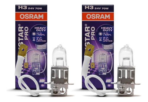 Par Lâmpada H3 Osram Carreta Truckstar Pro 24v 70w