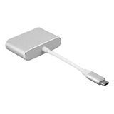 Adaptador De Hub Tipo C A Vga Dvi Displayport/3.1 Ethernet