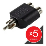 Adaptador Rca Plug / 2 Hembras Rca Divisor