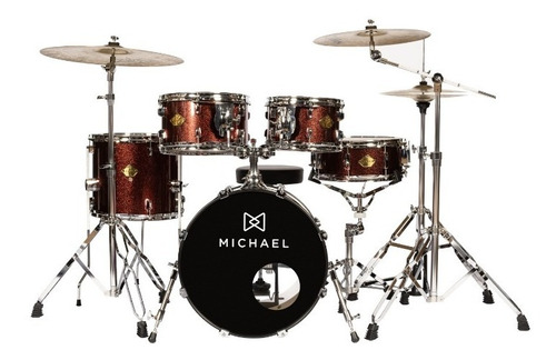 Bateria Acústica Michael Legacy Dml418 Bumbo 18 C/ Brinde