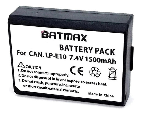 Bateria Carregavel/carregador Lp-e10 - P/ Canon T3, T5 E T6